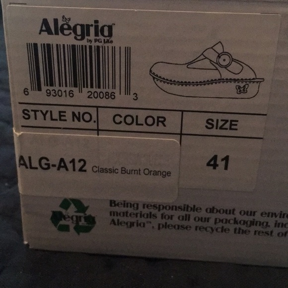 COPY - Alegria open back clogs, orange suede - Picture 4 of 7